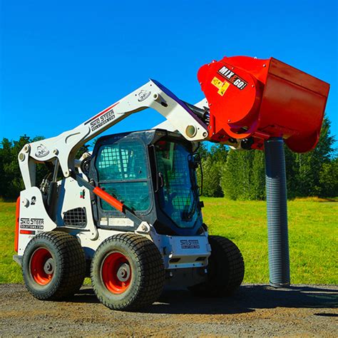 skid steer attachments for concrete removal|cement mixer skid steer attachment.